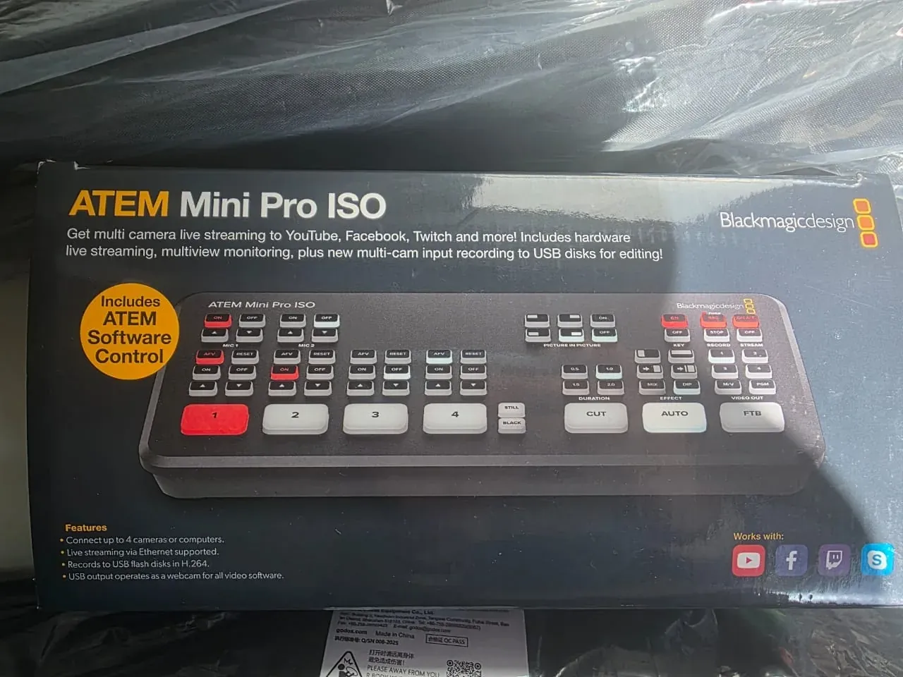 Blackmagic ATEM Mini Pro ISO switcher